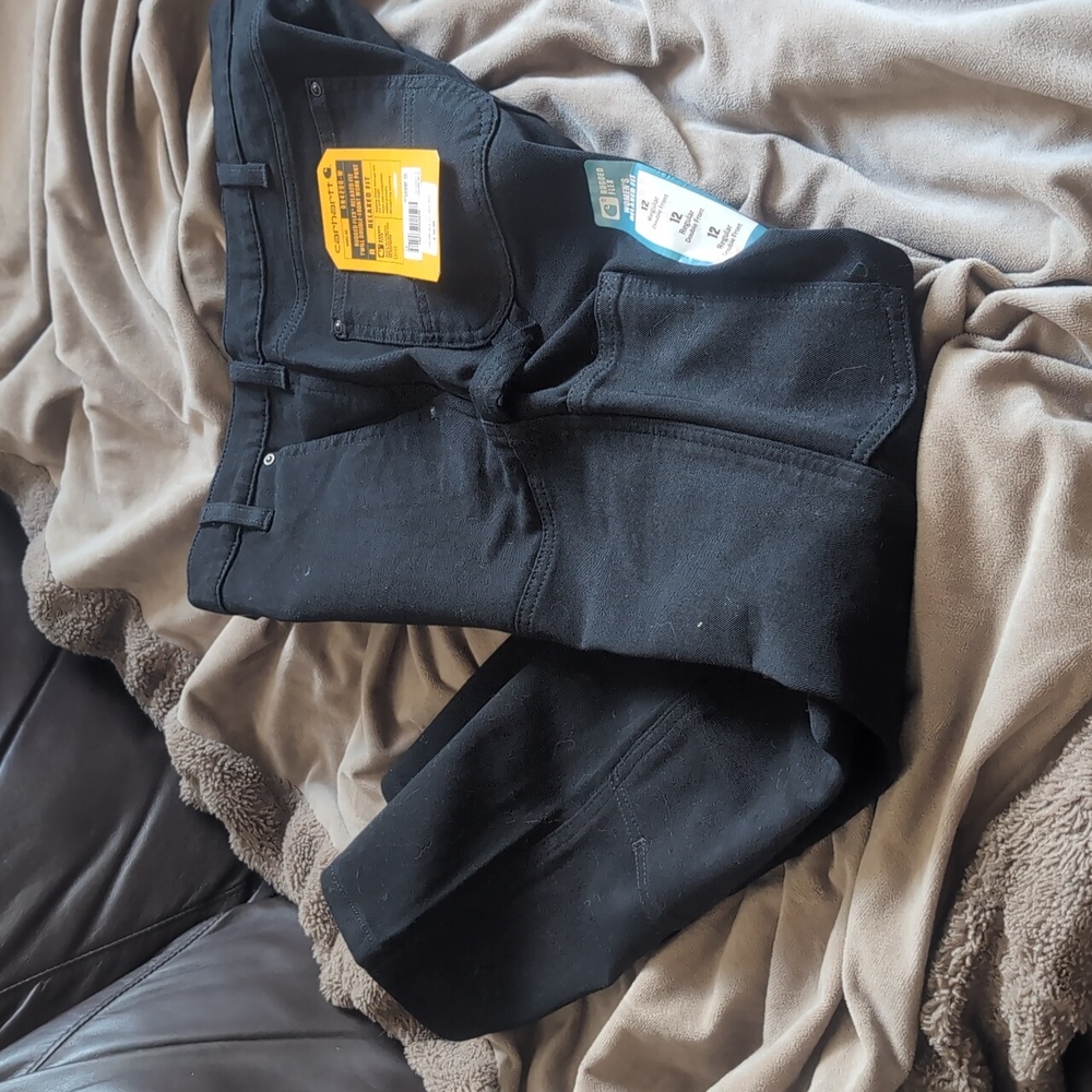 Carhartt Rugged flex Double Front Black 12R - Picture 8 of 11